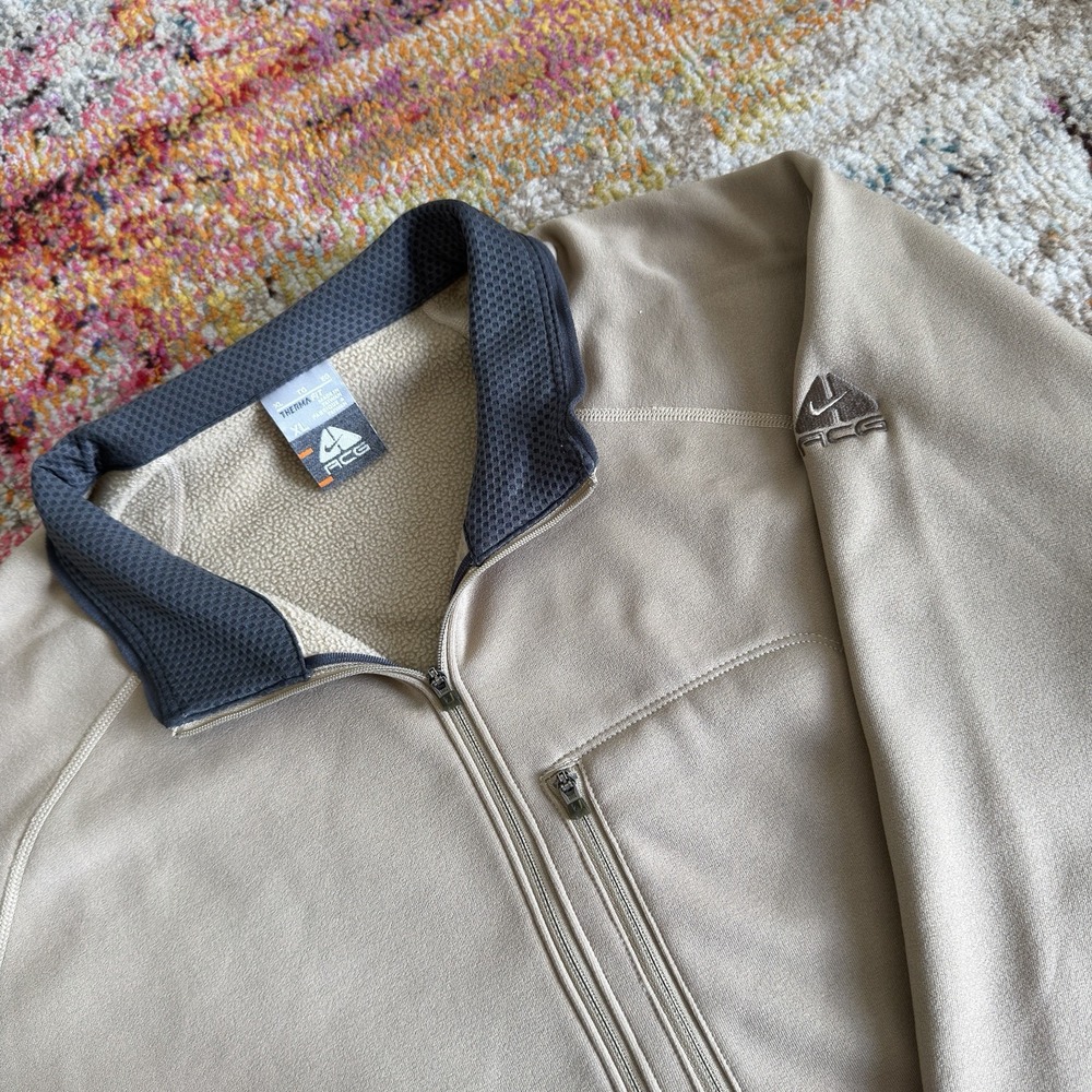 Vintage Y2K Nike ACG Therma-FIT Half Zip Fleece Jacket Mens XL